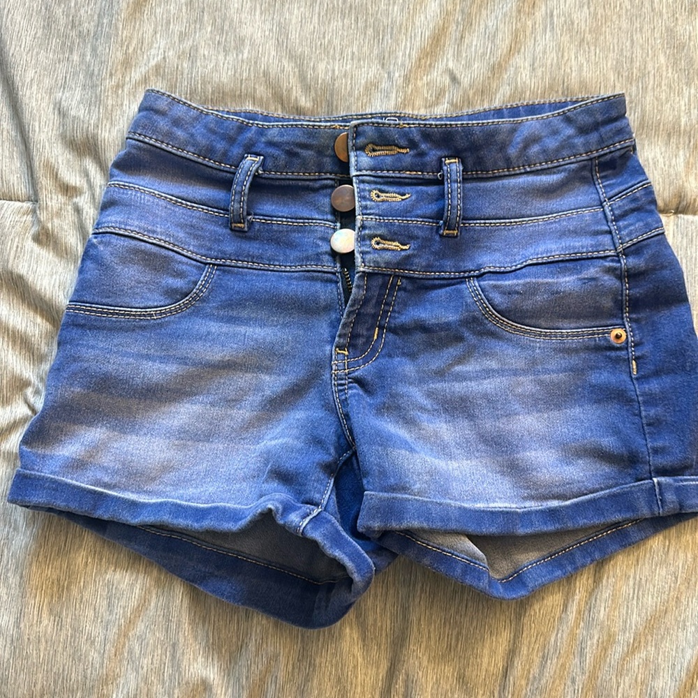 Midrise Denim Shorts
